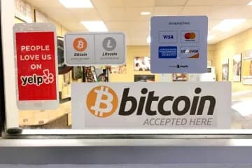 Businesses accepting cryptocurrency as a payment method