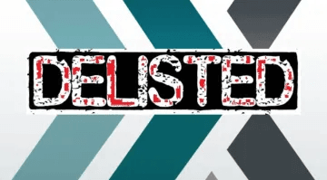 Delisting of Cryptocurrencies